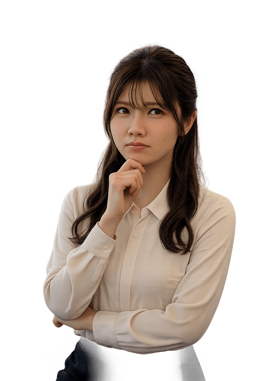 転職先の会社選びに迷い、悩んでいる女性